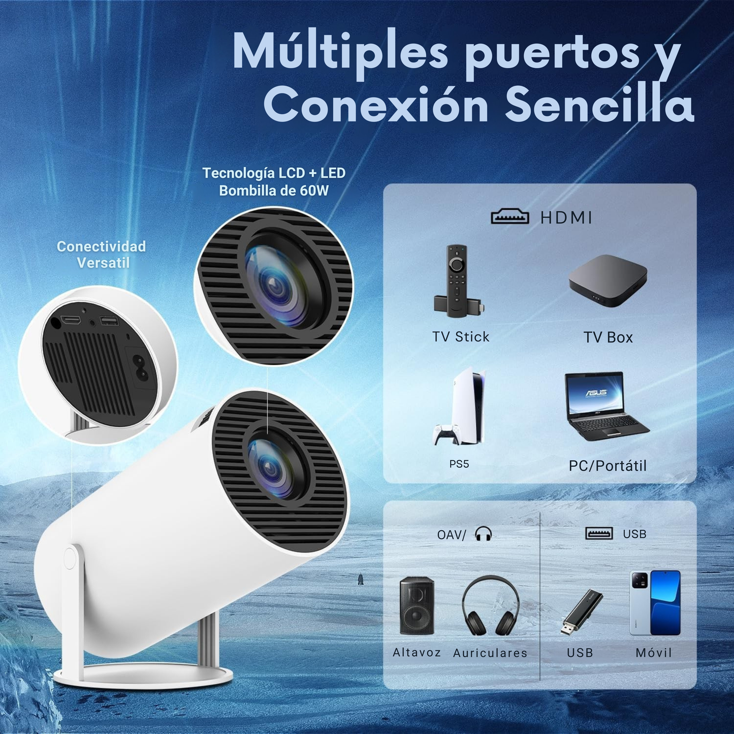 Proyector Portátil Mini